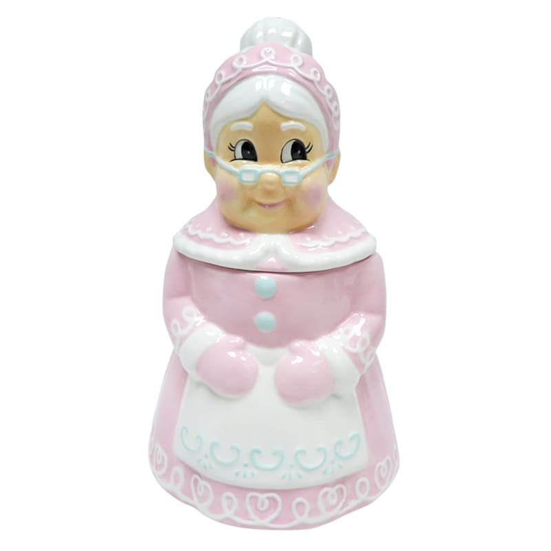 Mrs. Claus' Bakery Pink Mrs. Claus Cookie Jar | At Home
