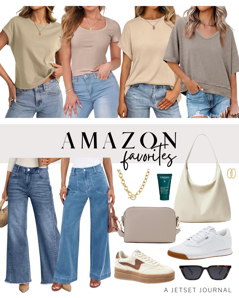 Take a look at these cool Amazon favorites. These great finds are the talk of the town! First, this adorable scoop-neck ribbed top from Anrabess would look awesome with wide-leg jeans from Trendy Queen. These Reebok princess sneakers are also very popular.

#LTKSeasonal #LTKSaleAlert #LTKTravel 

 