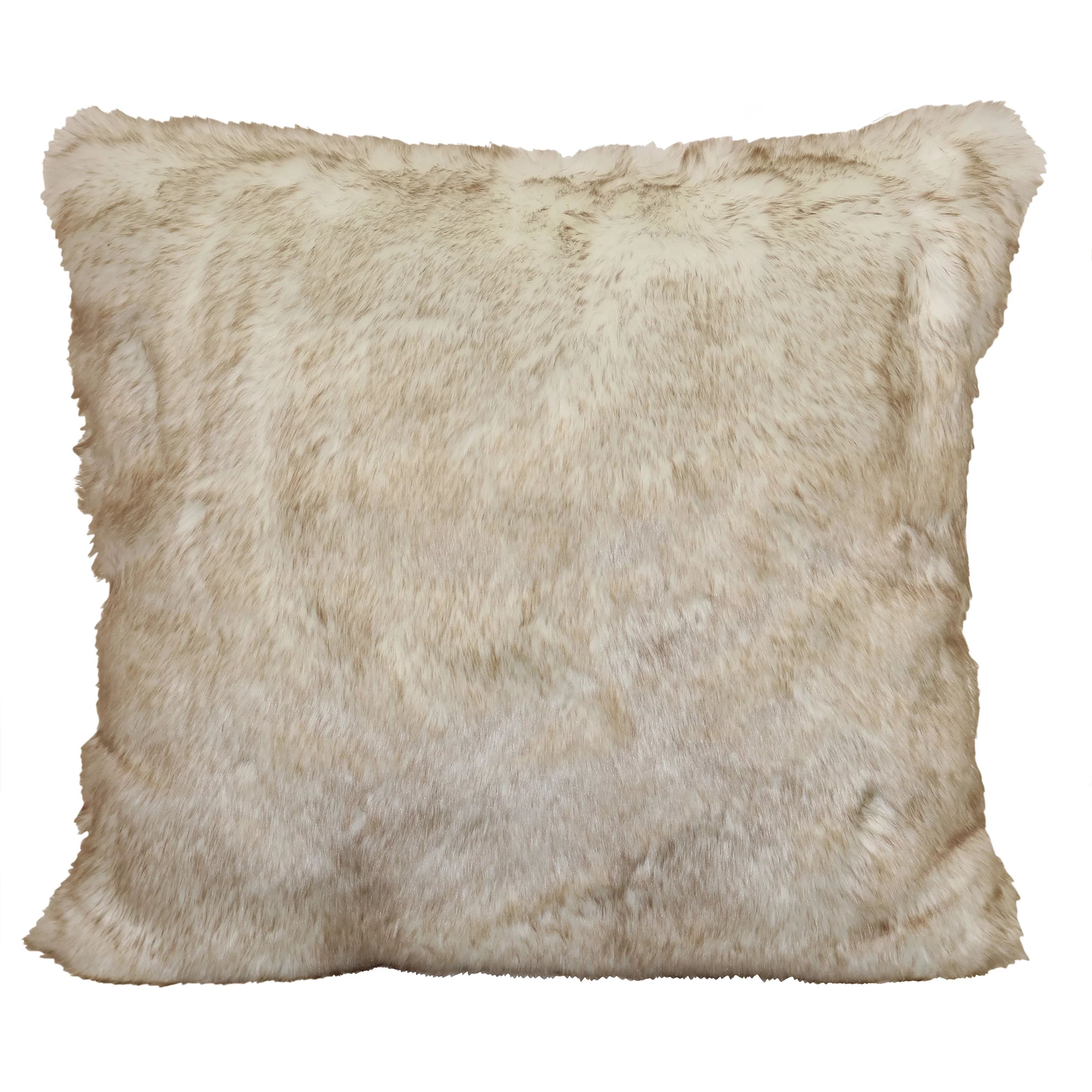 Mainstays Decorative Throw Pillow, Tip Dyed Fur, Cream, 17"Average rating:4.8out of5stars, based ... | Walmart (US)