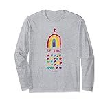 St. Jude Children's Research Hospital Rainbow & Hearts Long Sleeve T-Shirt | Amazon (US)