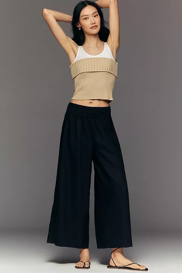 Somerset 100% Linen Pull-On Pants | Anthropologie (US)
