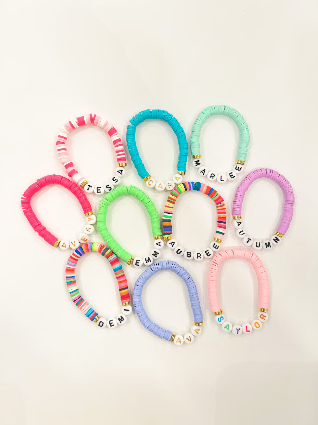 Personalized Kids Bracelet  Custom Child Bracelet  Heishi - Etsy | Etsy (US)