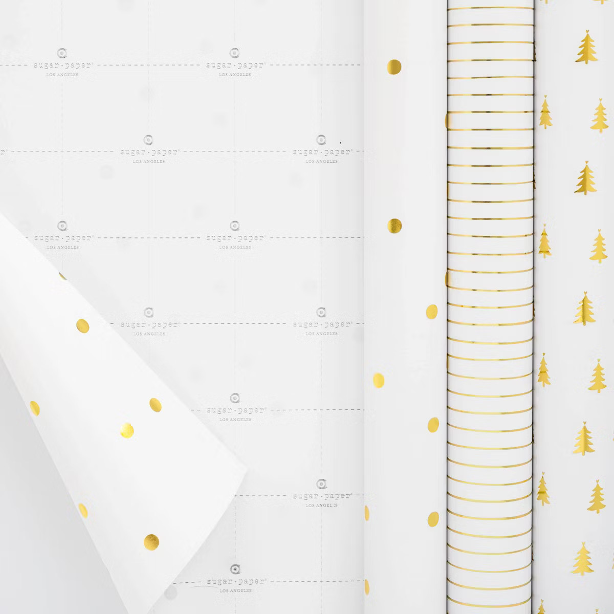 75 sq ft Gift Wrap Trio Gold - Sugar Paper™ + Target | Target