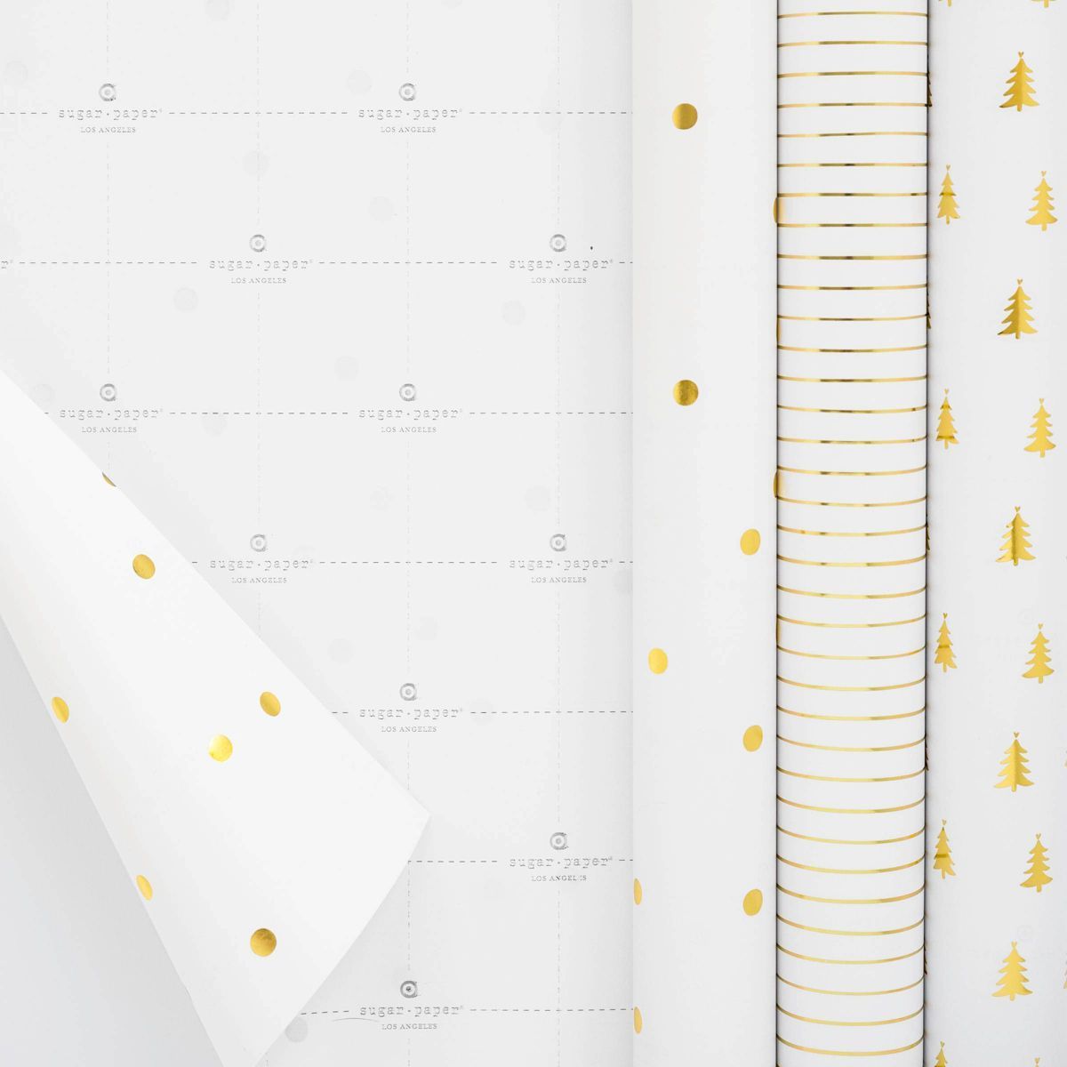 75 sq ft Gift Wrap Trio Gold - Sugar Paper™ + Target | Target