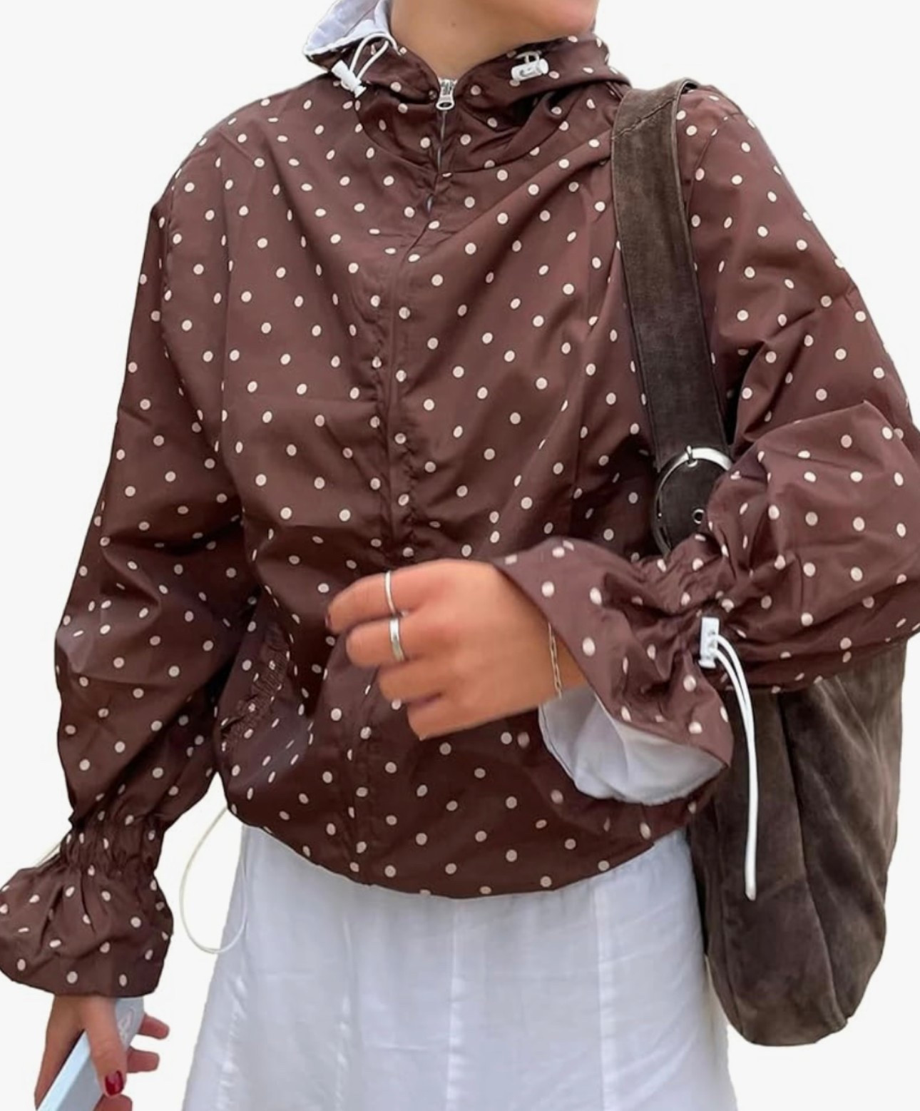 Polka dots for spring? Ground breaking.

Chocolate brown, funnel neck, spring jacket 

#LTKActive #LTKfitnessgoals #LTKootd