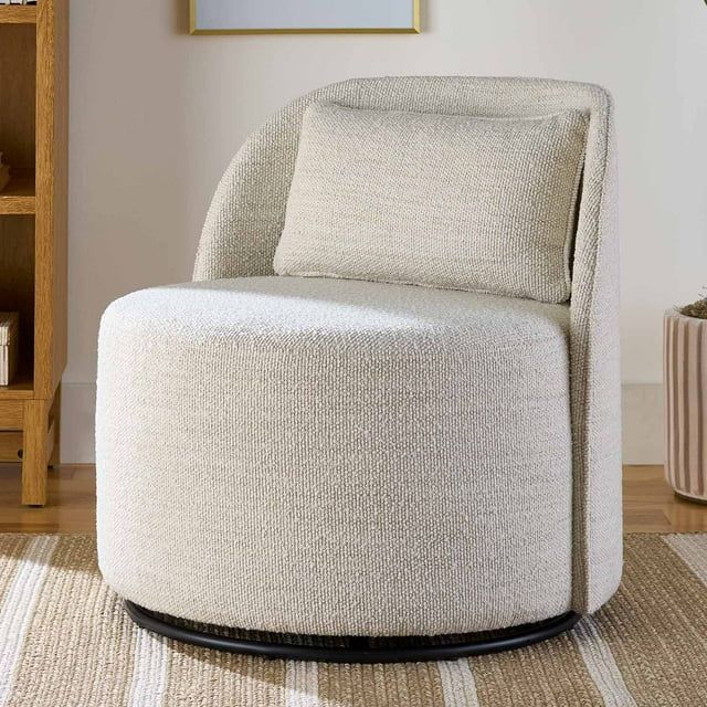 Better Homes & Gardens Juliet Modern Arch Swivel Chair, Cream Bouclé | Walmart (US)