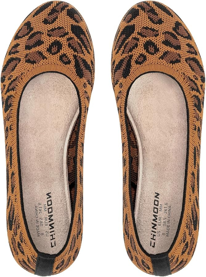 CHIN·MOON Women's Ballet Flats Comfortable Dressy Walking Dress Casual Shoes | Amazon (US)