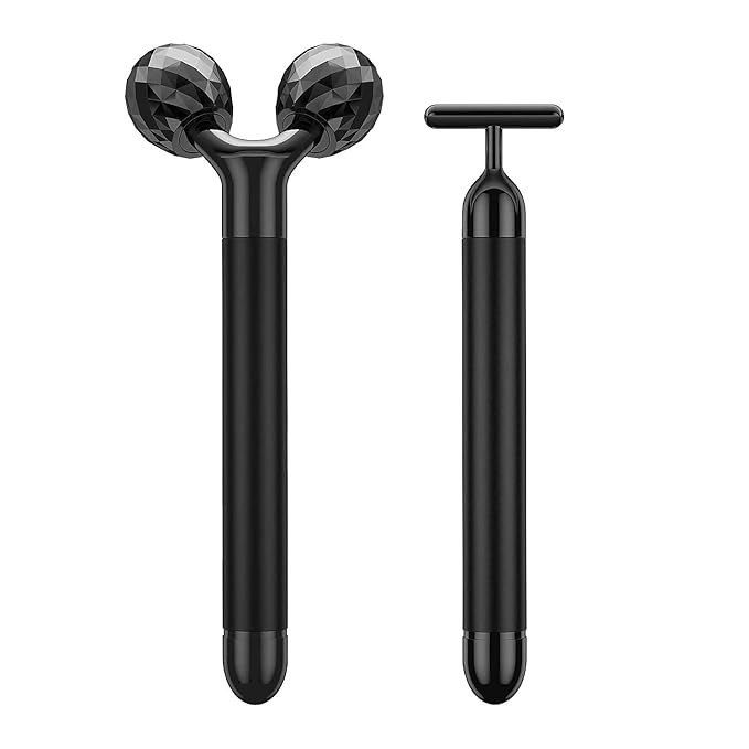 2-IN-1 Beauty Bar Electric Face Massager, 3D Roller and T Shape Arm Eye Nose Head Massager Facial... | Amazon (US)