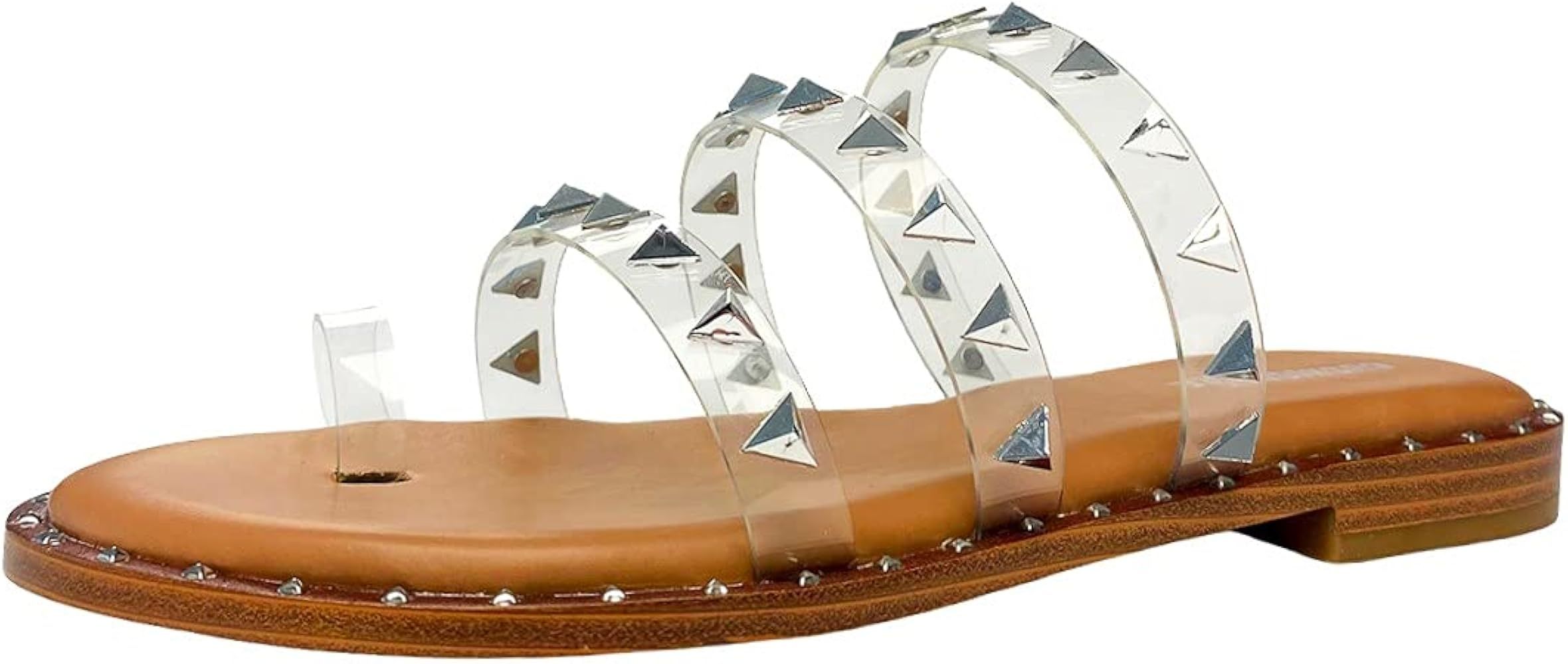 Cushionaire Women's Tabitha Studded toe thong sandal with Memory Foam | Amazon (US)