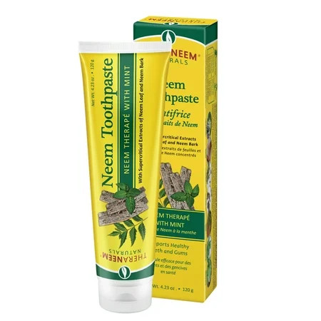 TheraNeem Neem Therape Toothpaste, Mint Supports Healthy Teeth, Gums & a Fresh Mouth No Fluoride & V | Walmart (US)