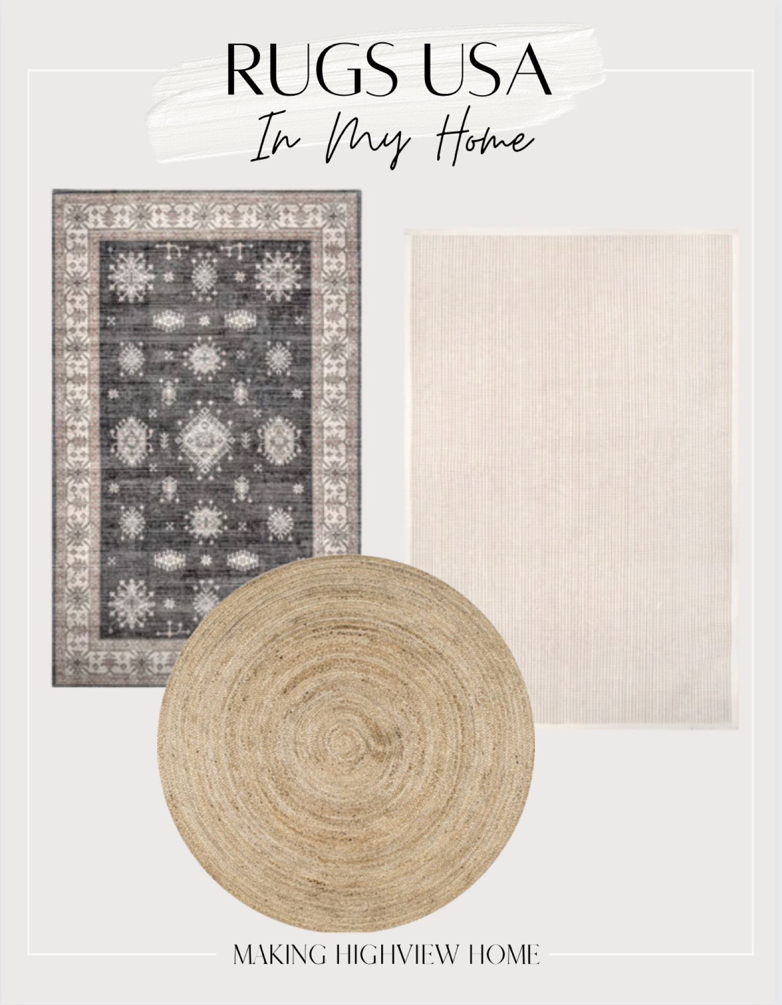 Ivory Patricia Jute and Wool Area Rug