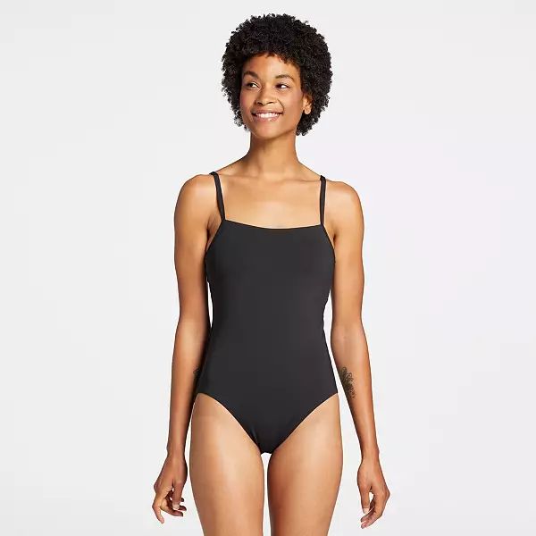 CALIA Women's Square Neck Open Back One Piece Swimsuit | Dick's Sporting Goods | Dick's Sporting Goods