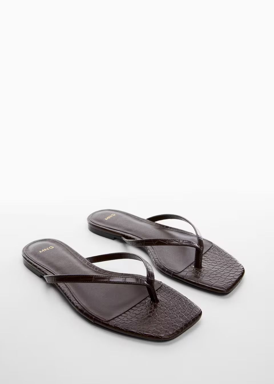 Sandalen mit Kroko-Effekt | MANGO (DE)