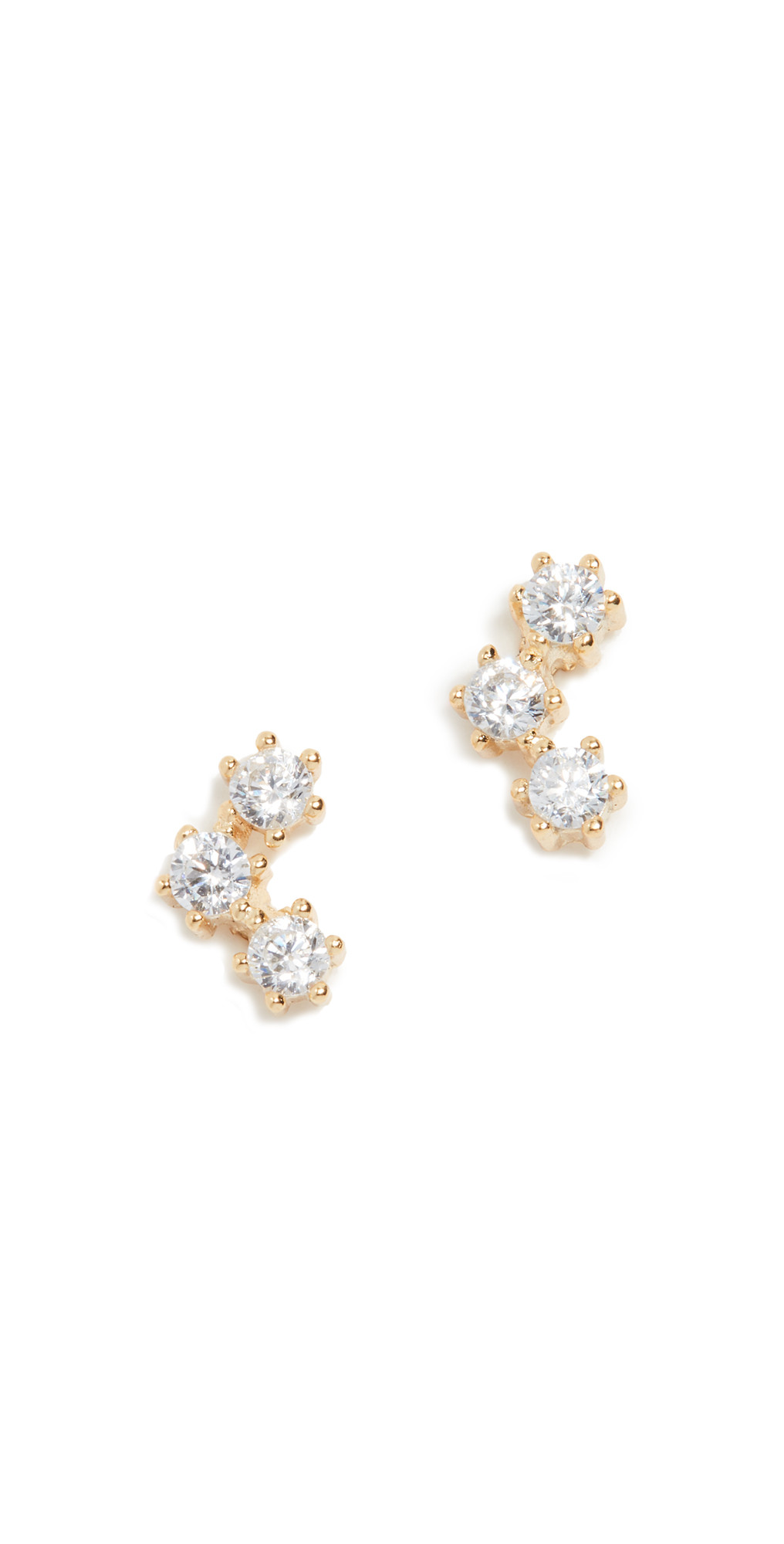 SHASHI Trinity Stud Earrings | Shopbop