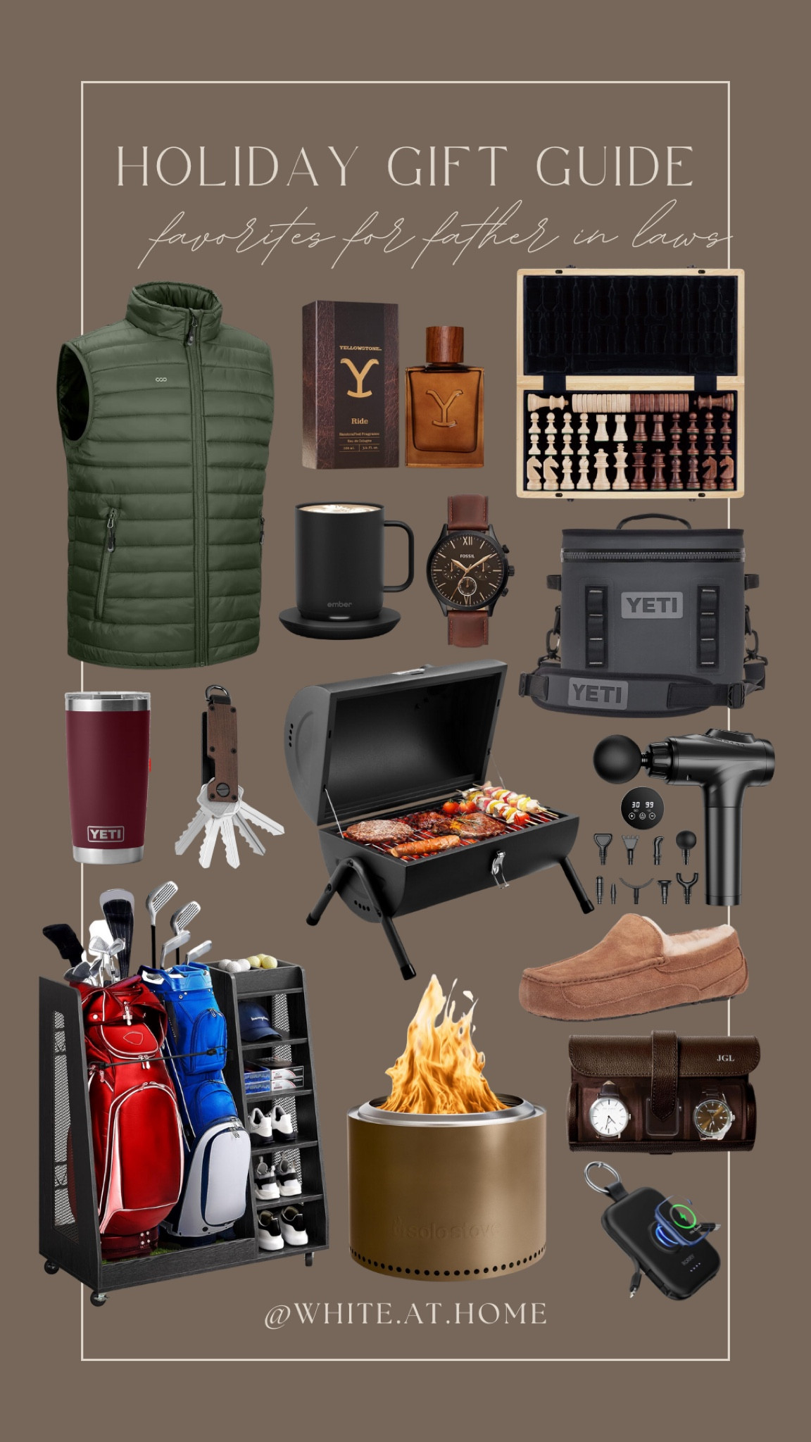 A curated holiday gift guide for the dads and father in laws! Whether he loves the outdoors, golfing, being cozy, playing games, or more there’s something for everyone! Most of these are on sale right now too! 

#LTKGiftGuide #LTKSaleAlert #LTKMens