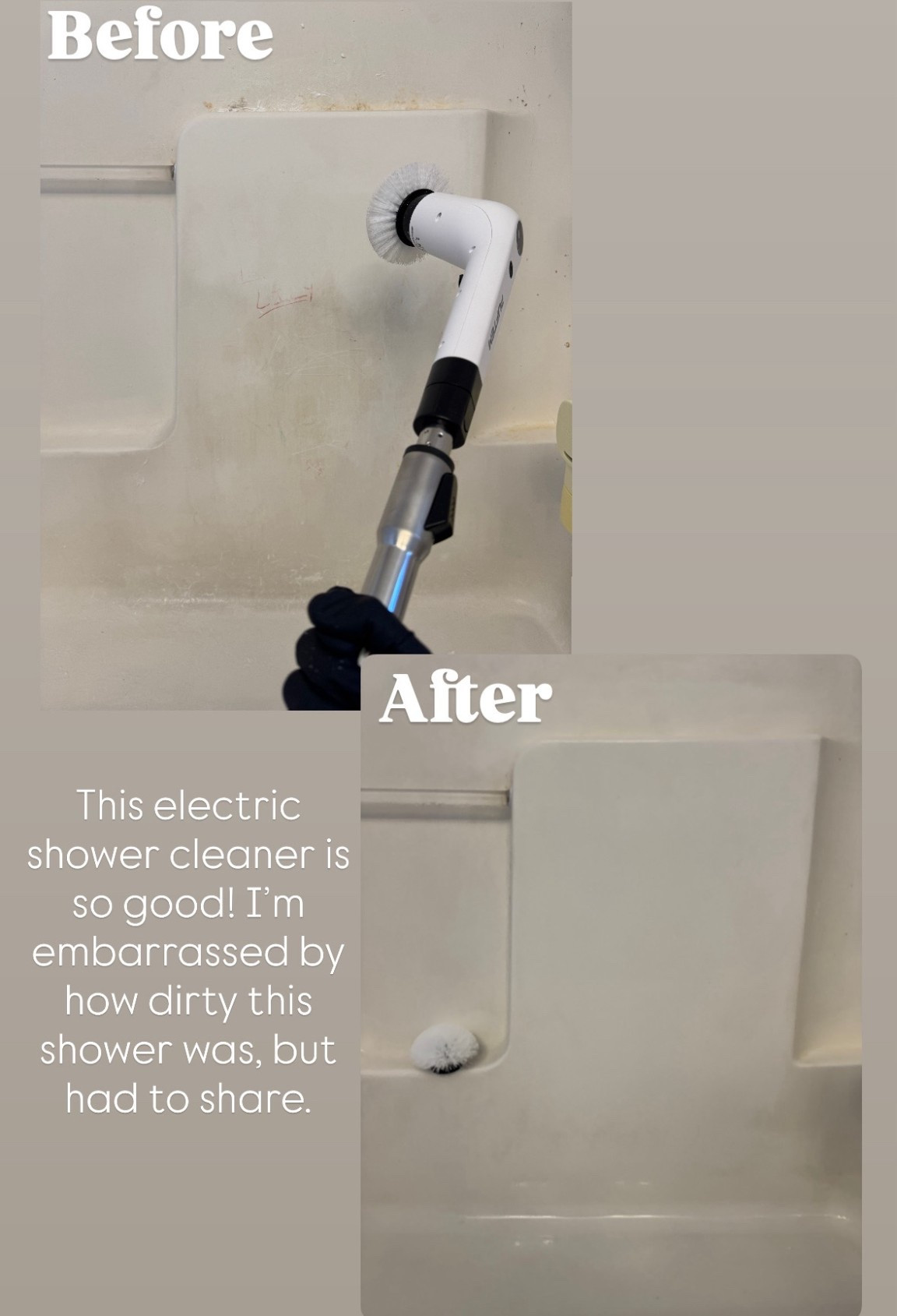 This electric shower scrubber is my new favorite gadget! And it’s under $30 🙌🏻

Affordable home finds | home tools | cleaning gear | cleaner supplies | must haves | wedding registry | Amazon finds | 

#LTKdayinmylife #LTKmomlife #LTKHome