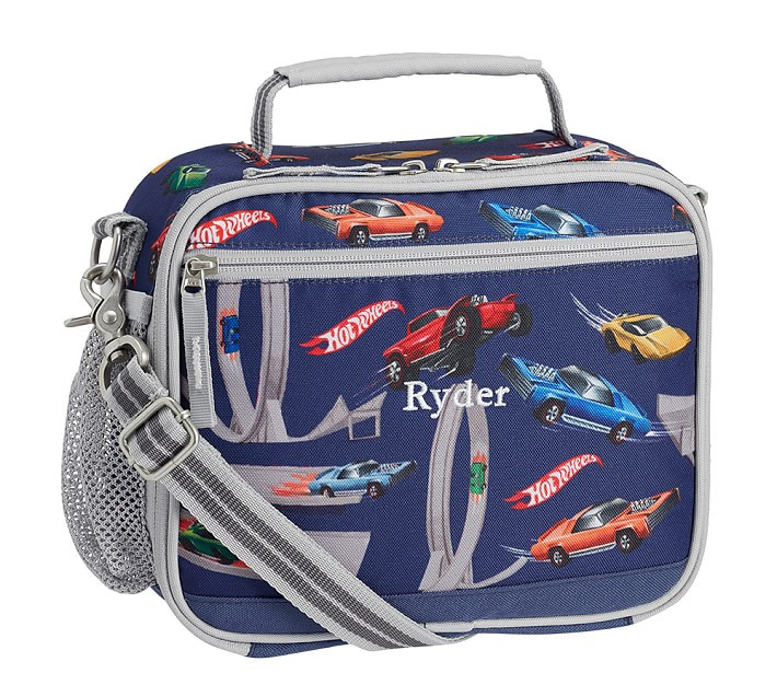 Mackenzie Gray Blue Hot Wheels™ Lunch Boxes | Pottery Barn Kids
