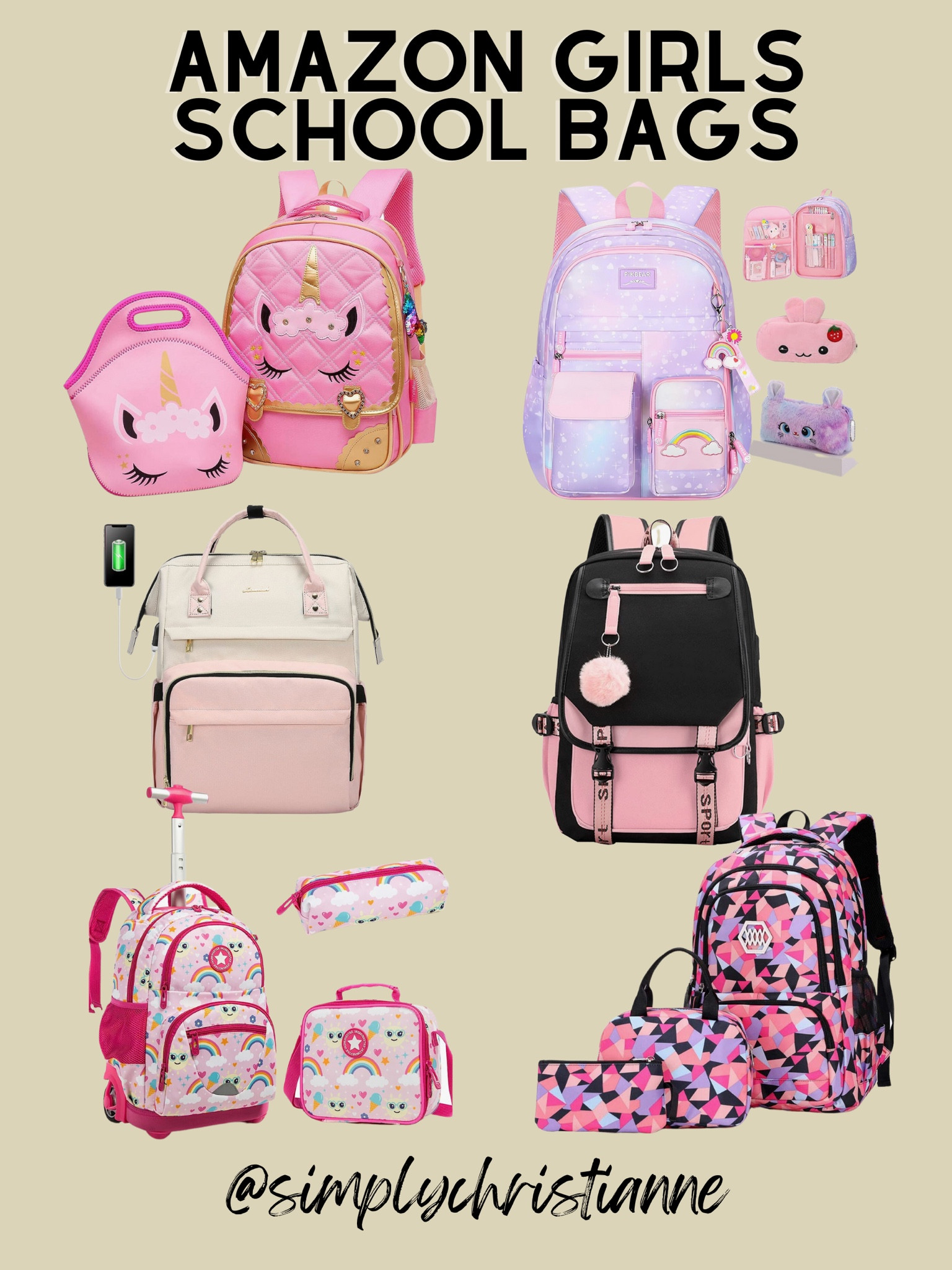 Moonmo store unicorn backpack