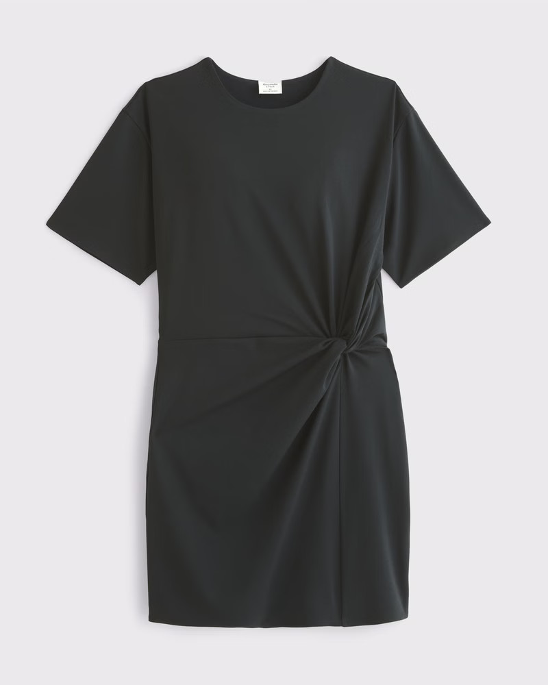 Side-Knot Knit Mini Dress | Abercrombie & Fitch (US)