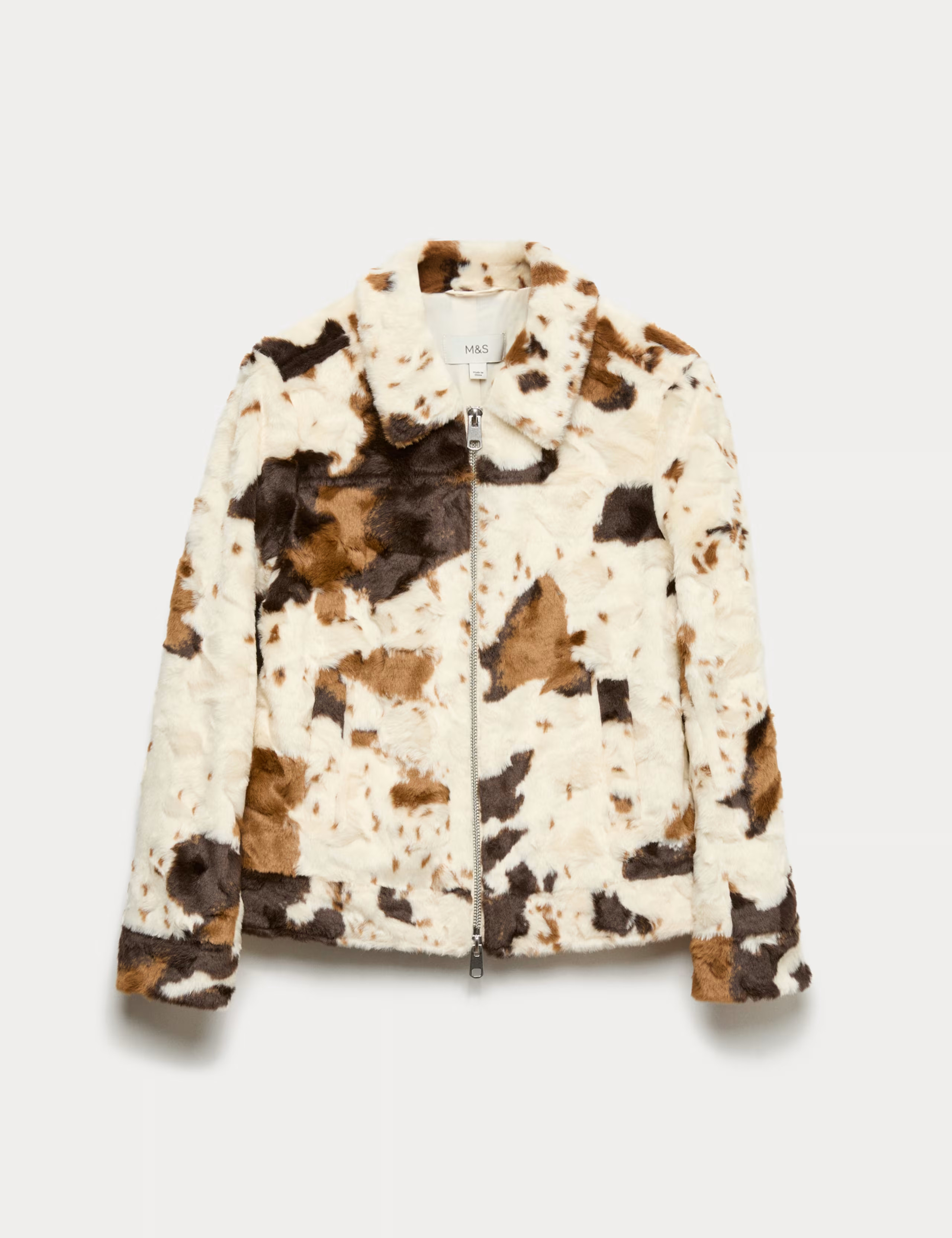 Faux Fur Cow Print Trucker Jacket | Marks & Spencer (UK)