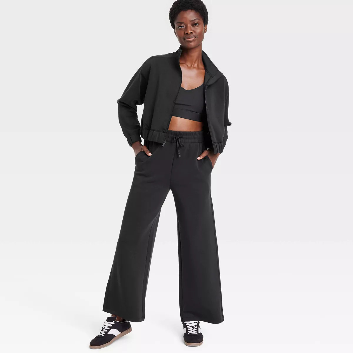 Women's Airy Sleek High-Rise Wide Leg Sweatpants - All In Motion™ | Target