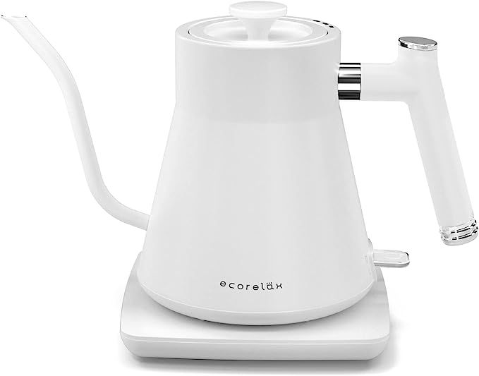 ECORELAX Gooseneck Electric Kettle, Pour Over Coffee and Tea Kettle, 100% Stainless Steel Inner w... | Amazon (US)