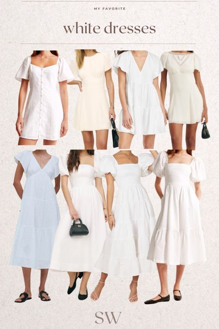 my favorite white dresses! 👗

#LTKFindsUnder100 #LTKStyleTip #LTKWedding