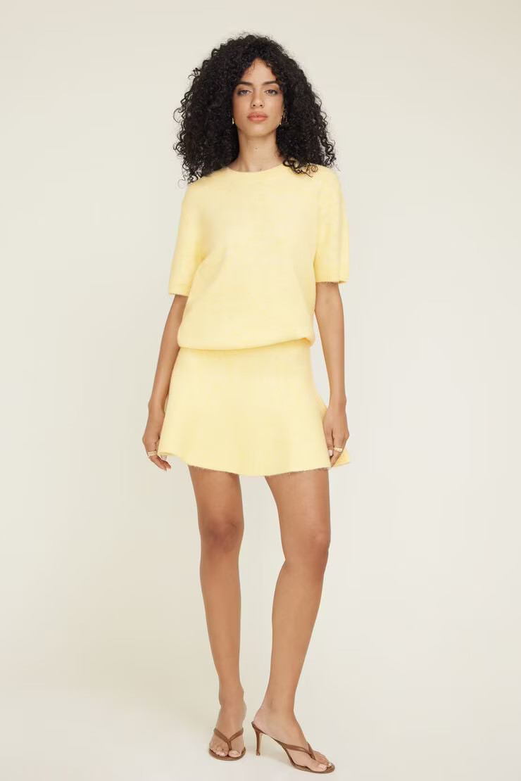 Knit Drop Waist Mini Skirt | Dynamite Clothing