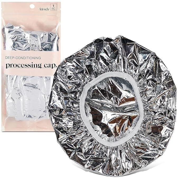 Kitsch Aluminum Foil Heat Cap for Deep Conditioning - Reusable Hair Streamer For Coloring, Perm &... | Amazon (US)