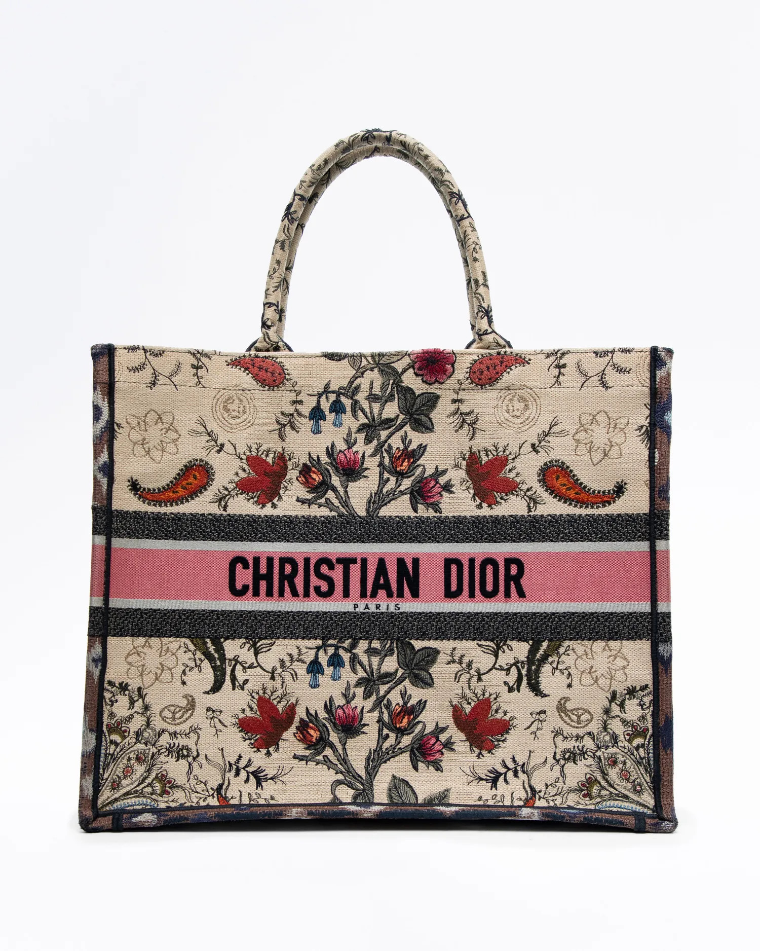 Broderie Flowers Large Book Tote | Vivrelle