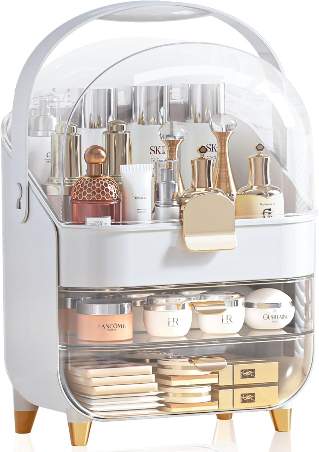 Makeup Organizer, Skincare Holder Bathroom Counter Organizer with Drawers, Storage Box Cosmetic D... | Amazon (US)