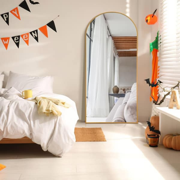 Arch Floor & Full Length Gold Framed Wall Mirror | Bed Bath & Beyond