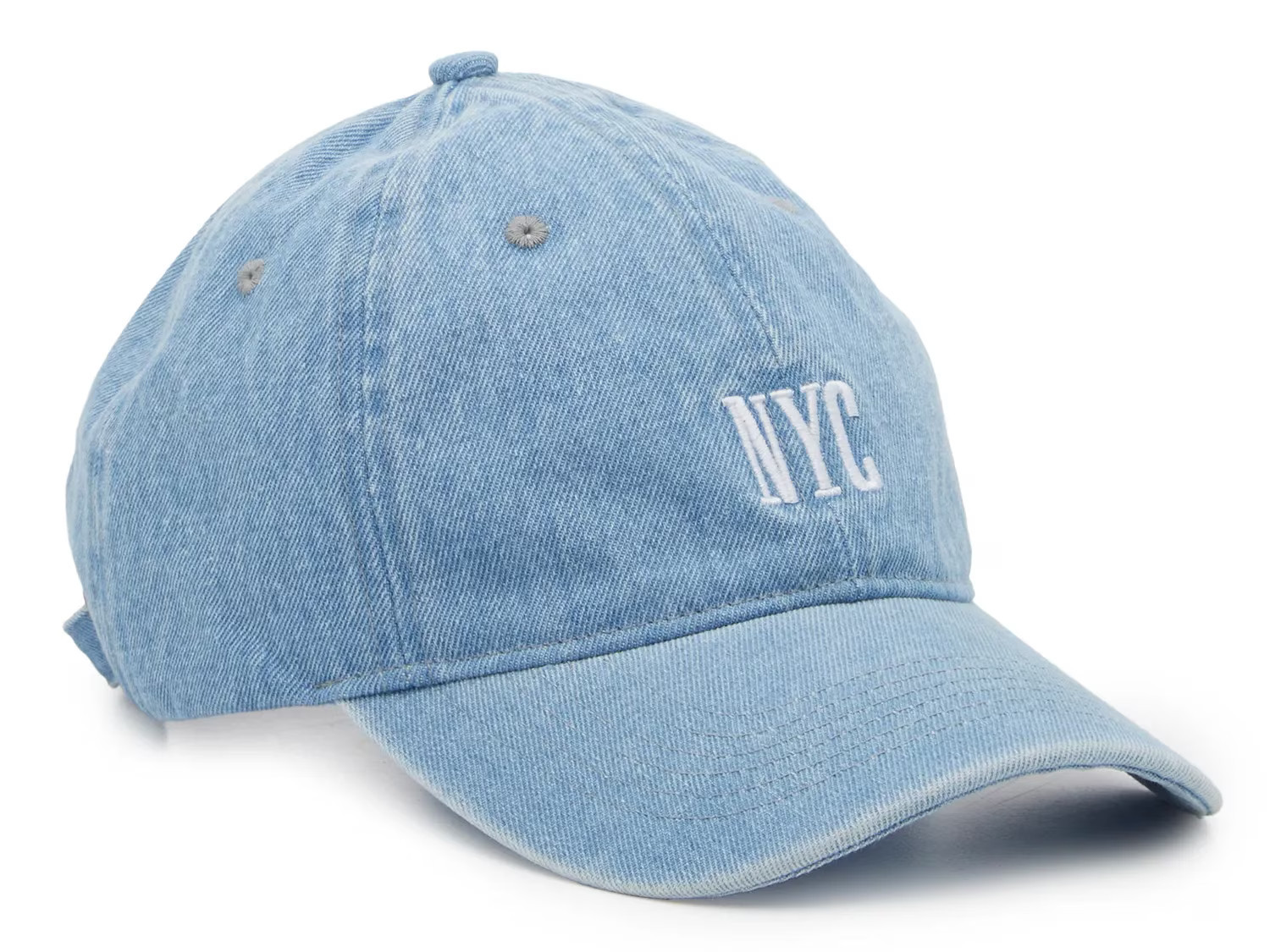 Mix No. 6 NYC Denim Baseball Cap | Women's | Denim Light Blue | Size One Size | Hats | Baseball Cap | DSW