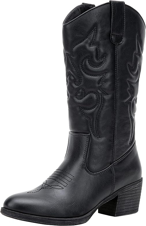 Vepose Women's 9801 Cowboy Knee High Booties for Women | Amazon (US)