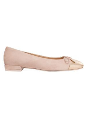 Cap Toe Suede Ballet Flats | Saks Fifth Avenue OFF 5TH
