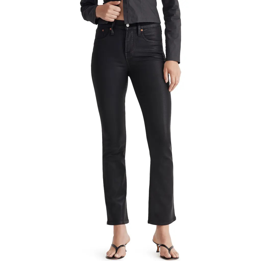 Madewell Kick Out Coated Crop Jeans in True Black at Nordstrom Rack, Size 24 (Similar To 24W) | Nordstrom Rack