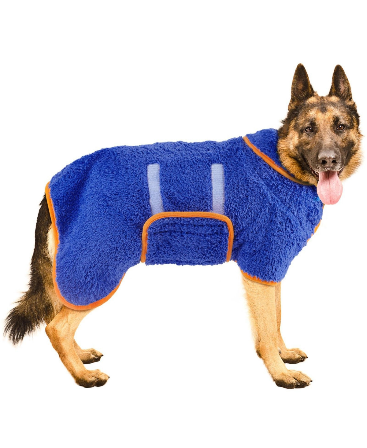 Aronkl Dog Bathrobe Quick Drying Super Absorbent Soft Warm Adjustable Machine Washable Pet Towel Supplies - Dark blue | Macy's