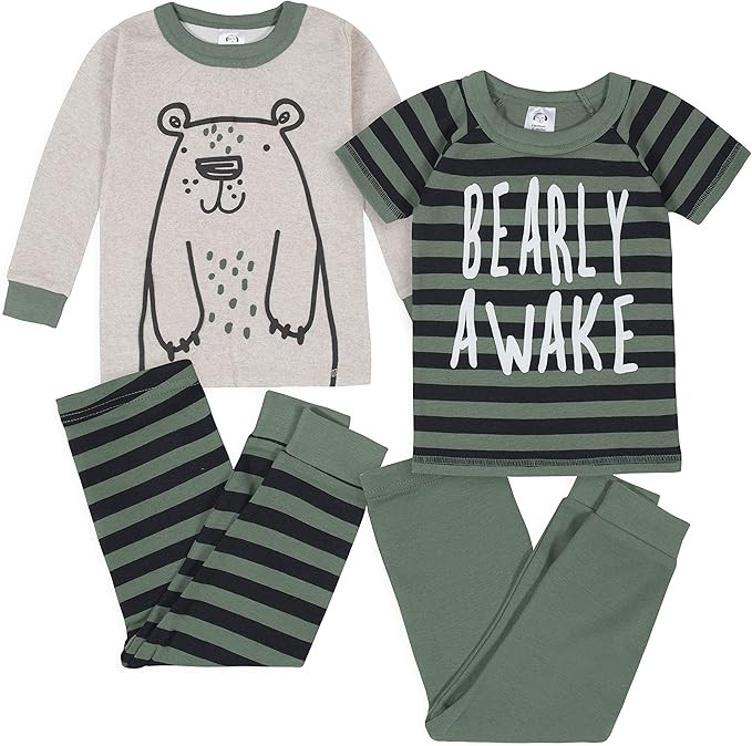 Gerber Baby Boys' 4-Piece Pajama Set | Amazon (US)