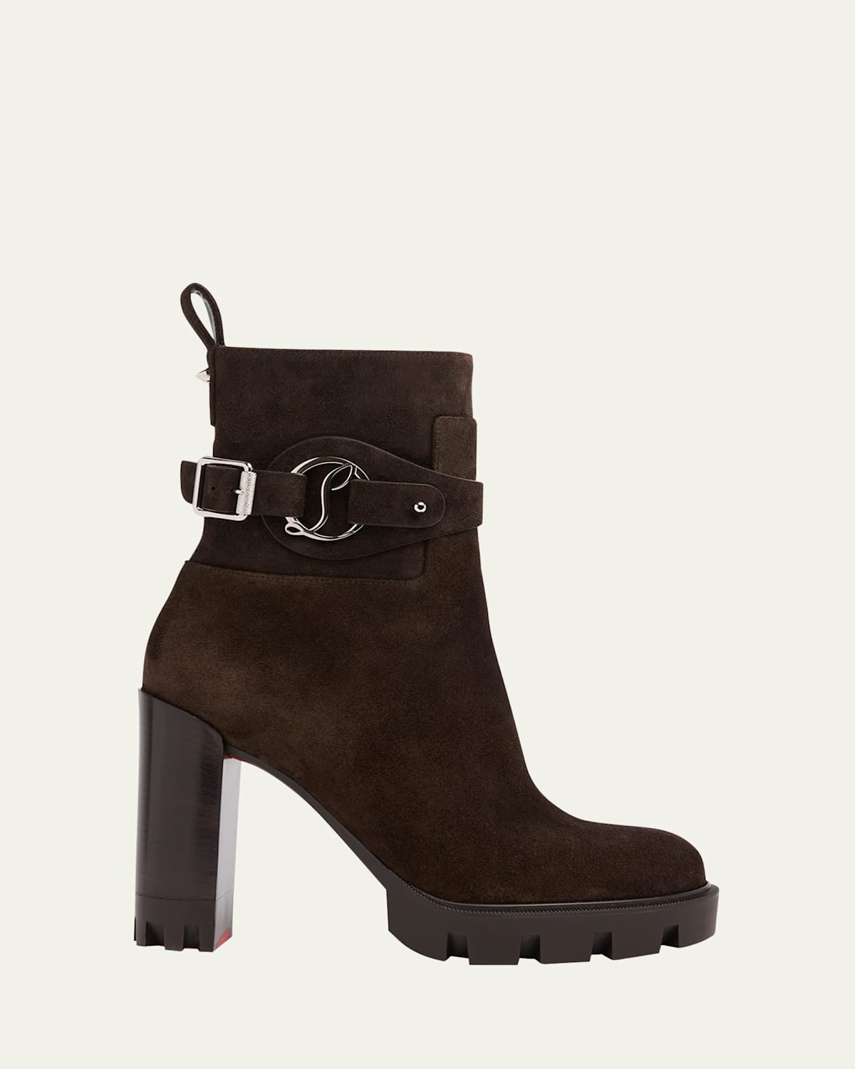 100mm Dianouchett Suede Red Sole Ankle Boots | Bergdorf Goodman