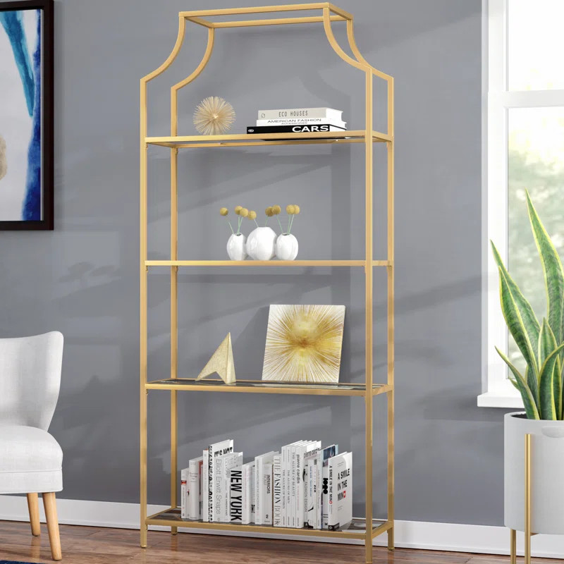 Timblin 4 Tier Etagere Bookcase | Wayfair North America