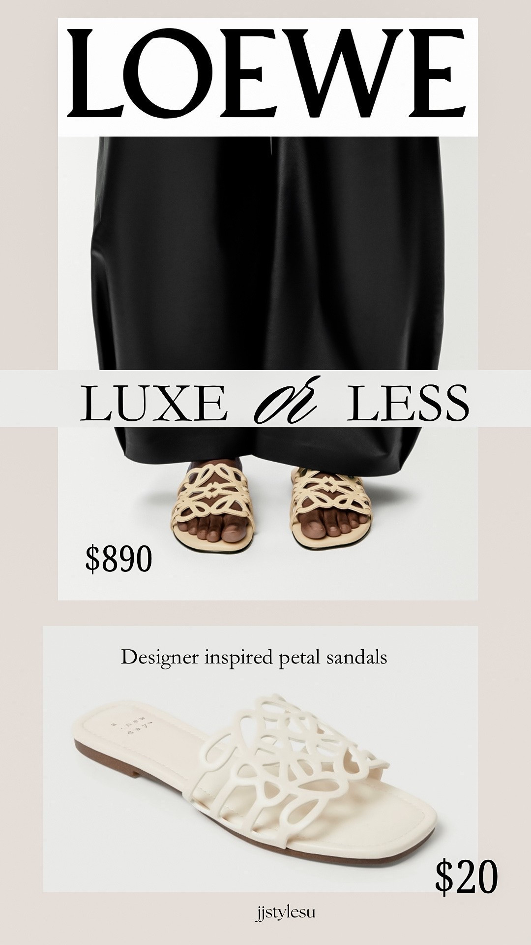 Which one would you choose ✨
These designer-inspired petal sandals give major luxury vibes for just $20. #LTKFinds #LuxeForLess #SummerStyle #AffordableFashion #LTKSaleAlert #summertrends #target

#LTKootd #LTKSeasonal #LTKOver40