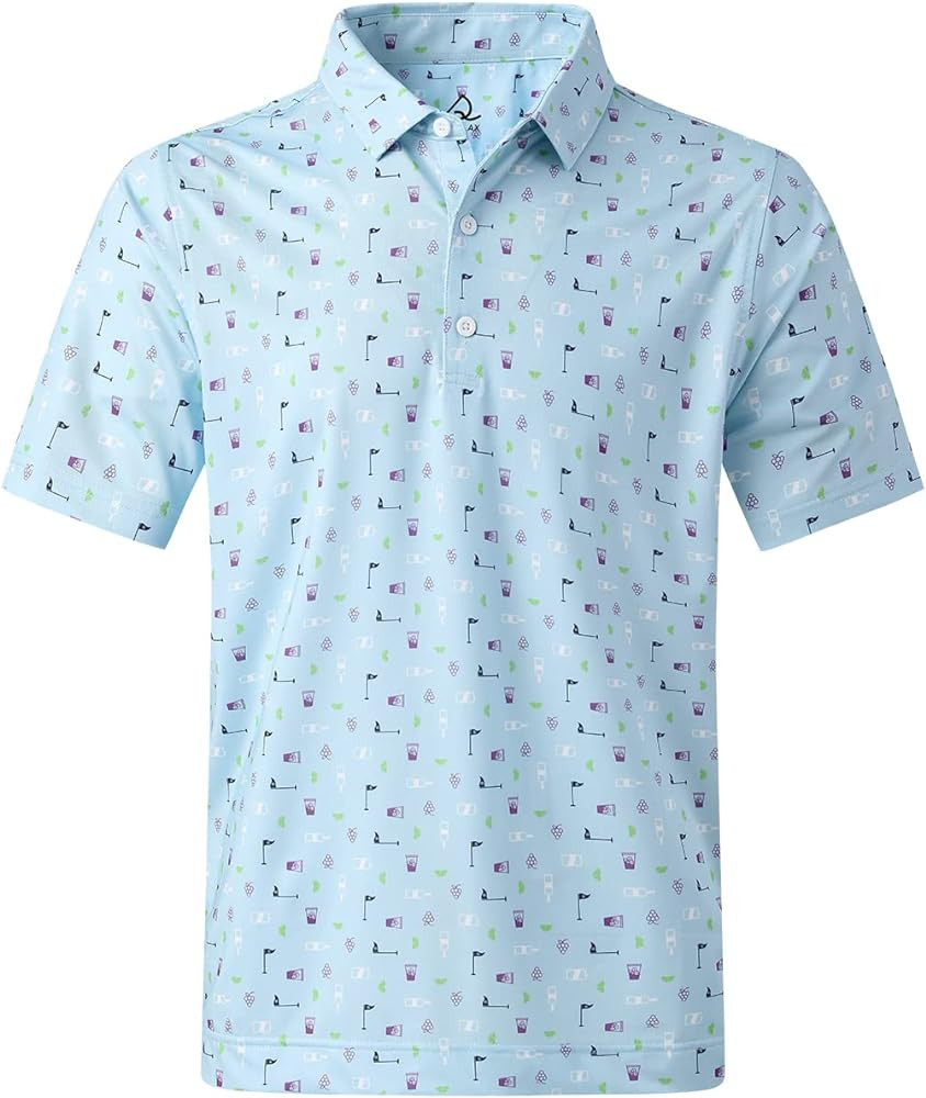 DEOLAX Mens Polo Shirts Moisture Wicking Dry Fit Performance Mens Golf Shirt Regular Fit Fashion ... | Amazon (US)