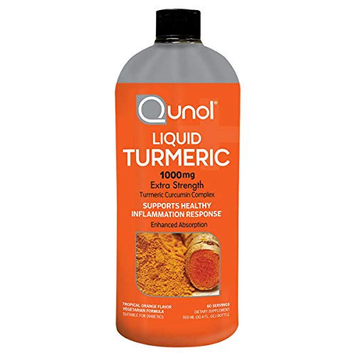 Qunol Liquid Turmeric for Dietary, contains Water, Xylitol, Natural Flavor, Citric Acid, Potassium Sorbate, Luo Han Guo Extract, 1,000 mg, 30.4 Ounces | Amazon (US)