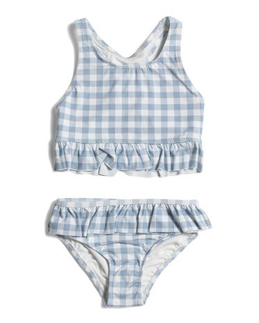 Girls Gingham Two Piece Swimsuit | TJ Maxx