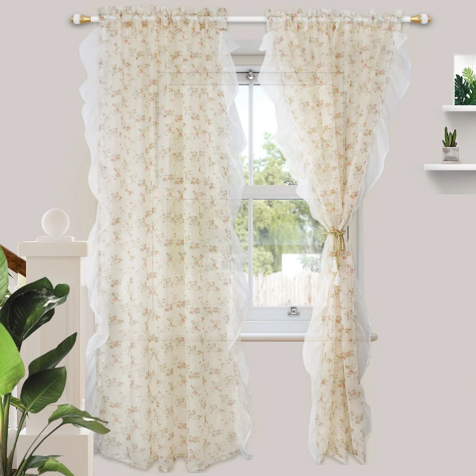 Bellana Polyester Sheer Curtain Pair | Wayfair North America