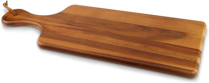 AIDEA Acacia Wood Cutting Board with Handle, Wooden Cheese Board Charcuterie Boards for Bread, Me... | Amazon (US)
