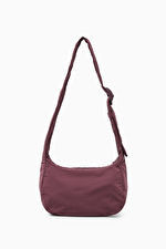 CROSSBODY SADDLE BAG - NYLON - DARK BURGUNDY - Bags and Wallets - COS | COS (US)