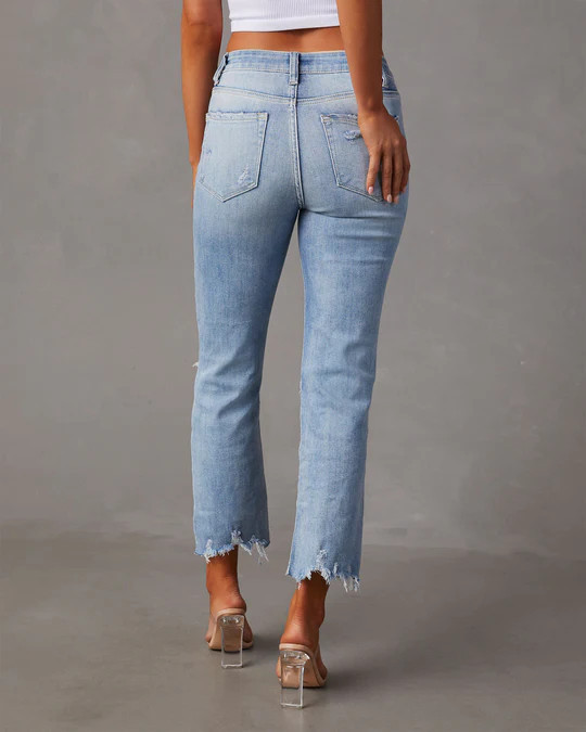 Mcguire High Rise Distressed Denim | VICI
