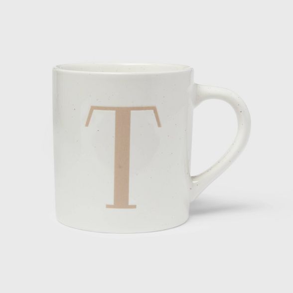 16oz Stoneware Monogram Mug - Threshold™ | Target