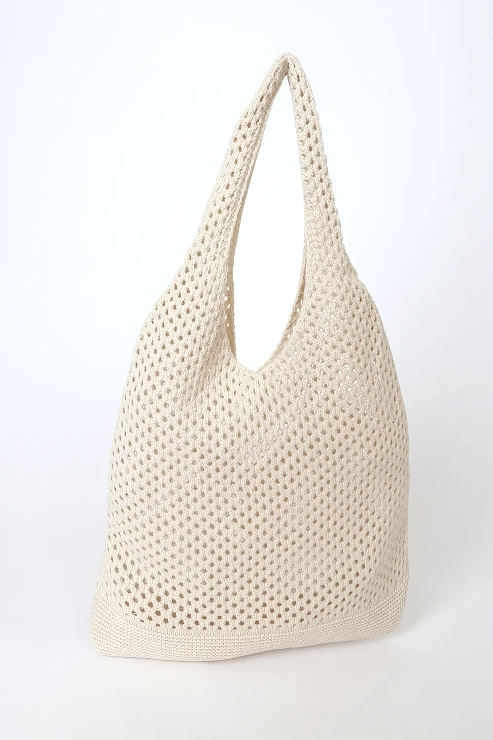 Vacay Bound Cream Crochet Tote Bag | Lulus (US)